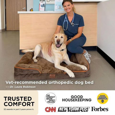 Bedsure Orthopedic Dog Beds for Medium Dogs with Removable Washable Cover