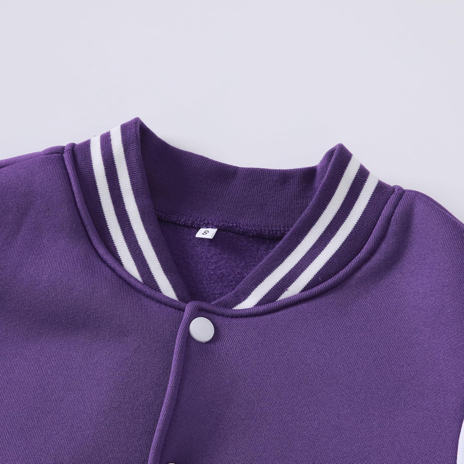 Kids Varsity Jacket Girls Boys Baseball Jacket Bomber Coat School Uniform with Pocket