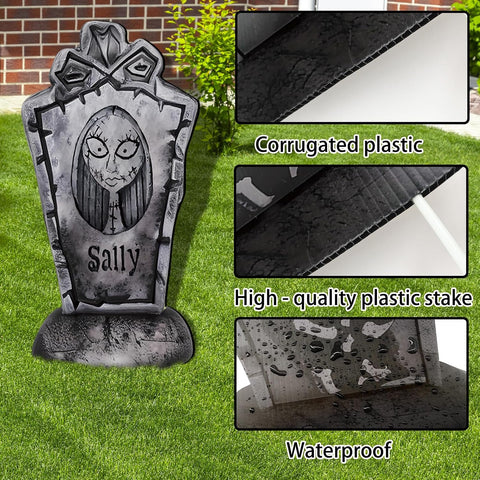 17Inch Halloween Yard Signs Tombstones Decorations Outdoor Graveyard