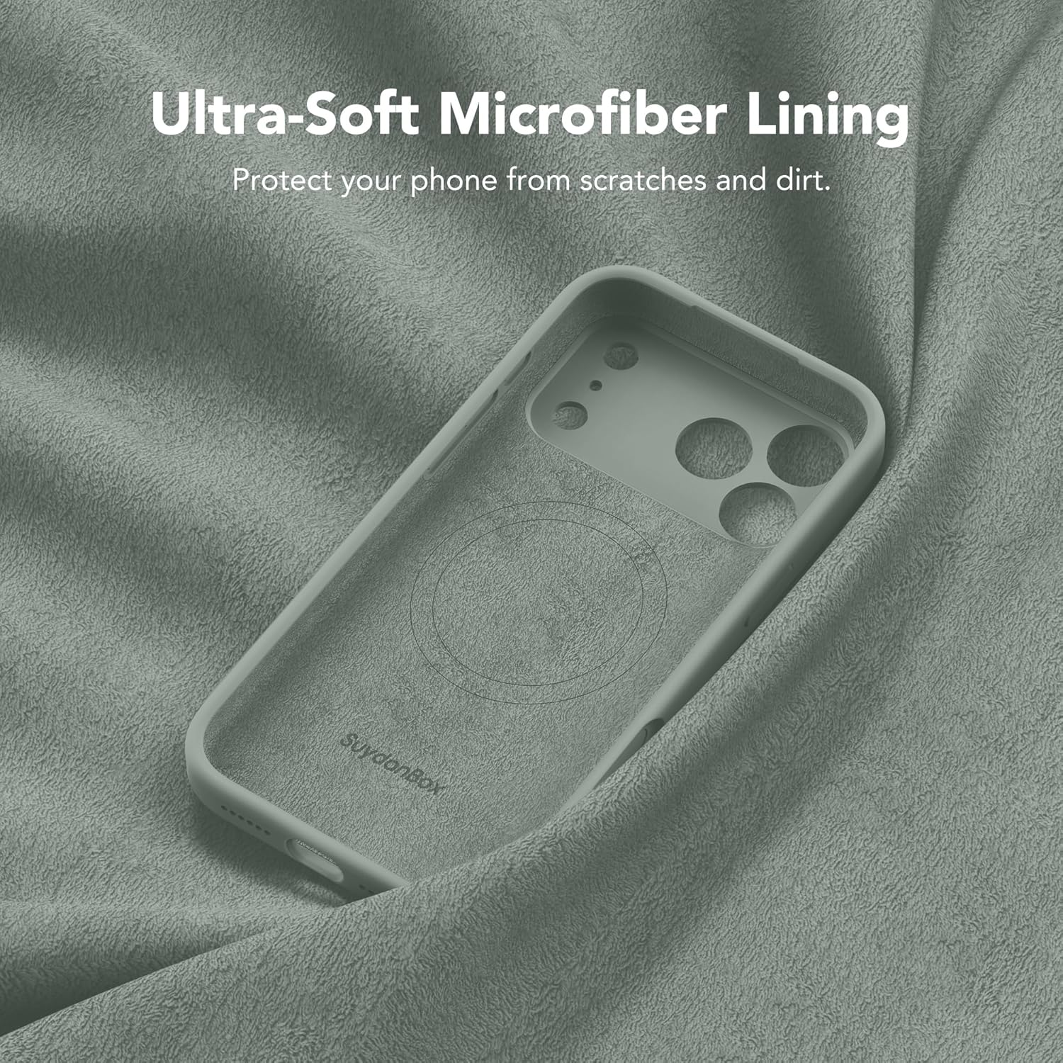 Magnetic for iPhone 17 Pro Max Case Silicone Calke Green