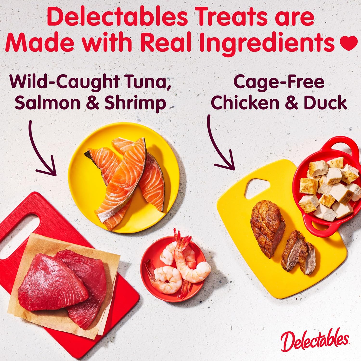 Delectables Lickable Spoon Handheld Wet Cat Treats Made with Real Tuna, Quick & Easy Creamy Puree, Mess Free, Grain-Free, No Added Fillers, No By-Products, No Added Preservatives, Tuna 96ct