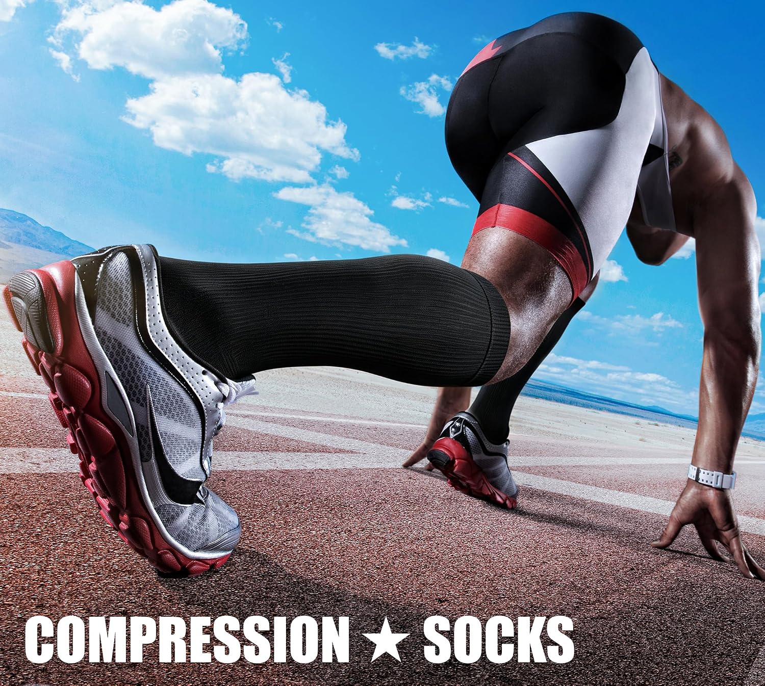 CHARMKING Compression Socks for Women & Men Circulation (3 Pairs) 15-20 mmHg is Best Support for Athletic Running Cycling