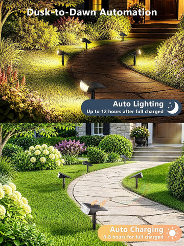 Brizled Solar Halloween Spotlight Outdoor, Smart LED Landscape Light, RGBCW
