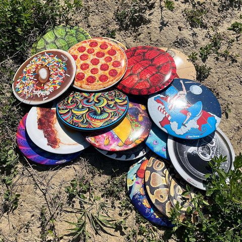 Discraft ESP Buzzz Supercolor Midrange Disc Golf Disc - Custom Design Discraft Discs - Straight Flying and Great for All Skill Levels - Free Mini Marker Included