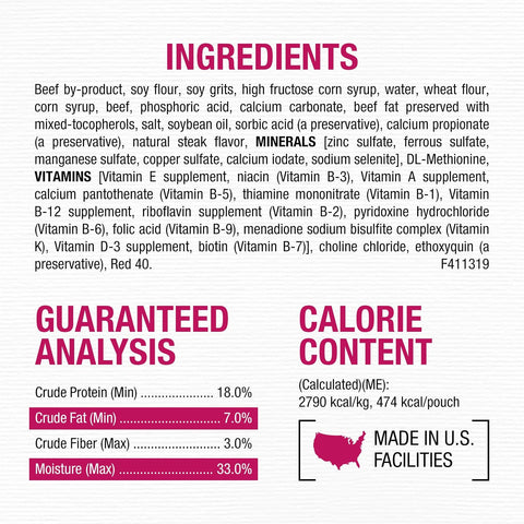 Purina Moist & Meaty Soft Dog Food Pouches, 36 ct