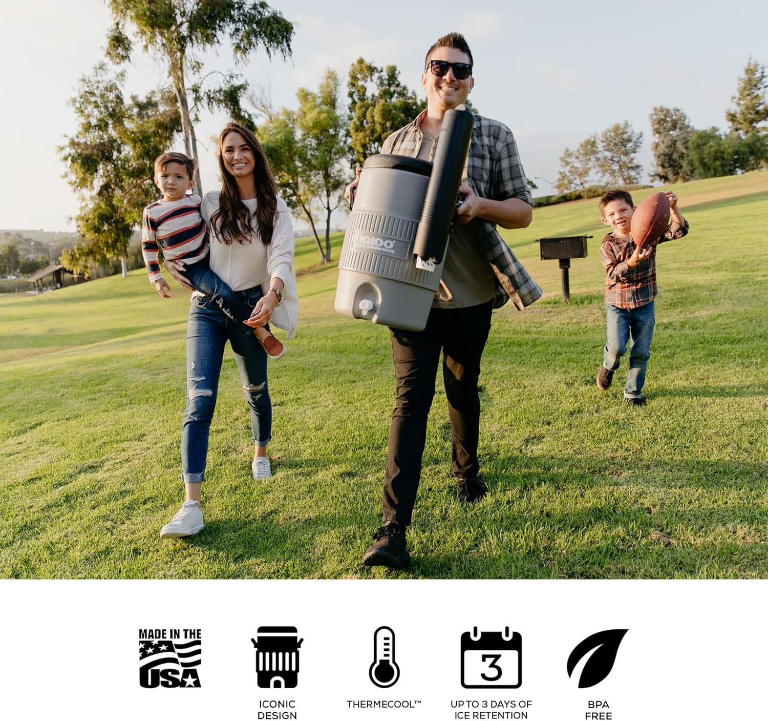 Igloo Sports Cooler | Insulated Beverage Dispenser with Spout |Portable Handwashing Station