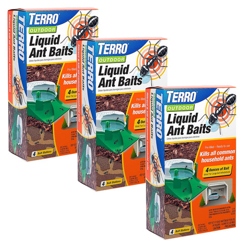 TERRO Outdoor Liquid Ant Bait Stations, 12-Pack