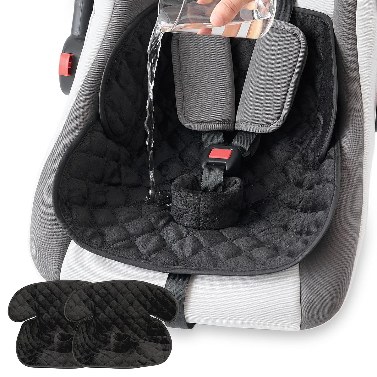 2 Pack Waterproof Piddle Pads Carseat Potty Training Car Seat Protector Waterproof Car Seat Liner Cover to Prevent Pee