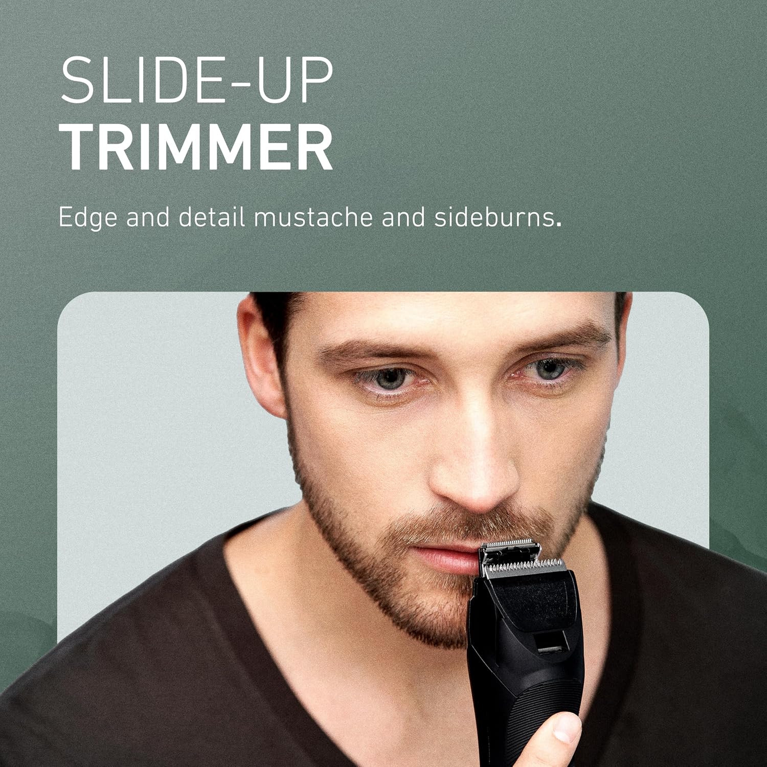Panasonic Multi-Groomer Electric Beard Trimmer for Men, Men’s Trimmer for Beard, Hair and Body, 39 Trim Length Settings with 3 Attachments, Corded/Cordless Operation – ER-GB80-S (Silver)