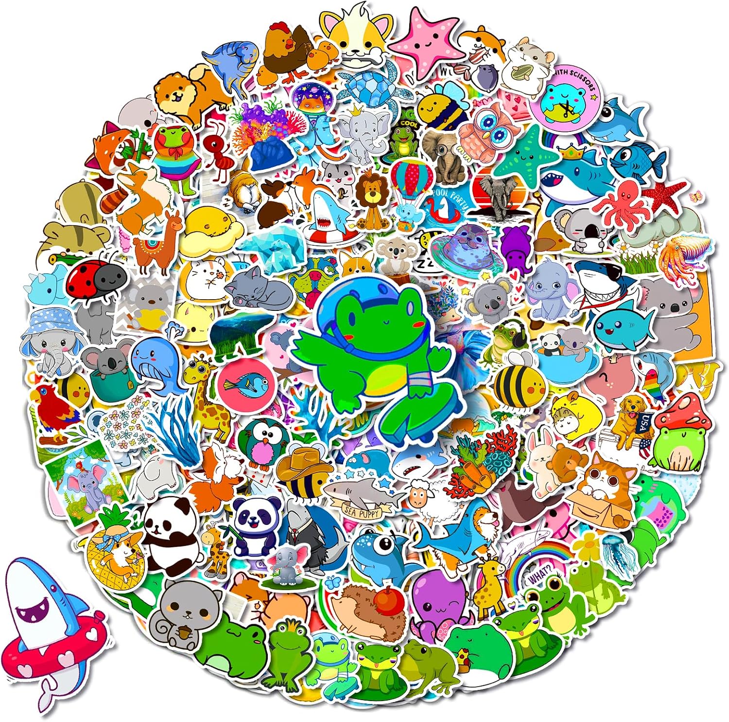 Arme Cute Animal Stickers Bulk Waterproof Water Bottle Stickers Pack 400PCS