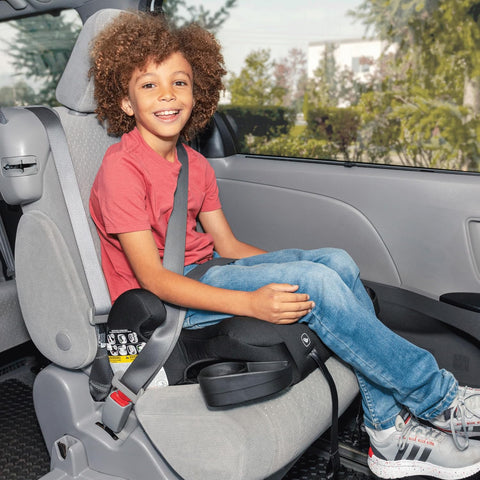 Diono Cambria 2XT XL, Dual Latch Connectors, 2-in-1 Belt Positioning Booster Seat, High-Back to Backless Booster with Space and Room to Grow, 8 Years 1 Booster Seat, Black Storm