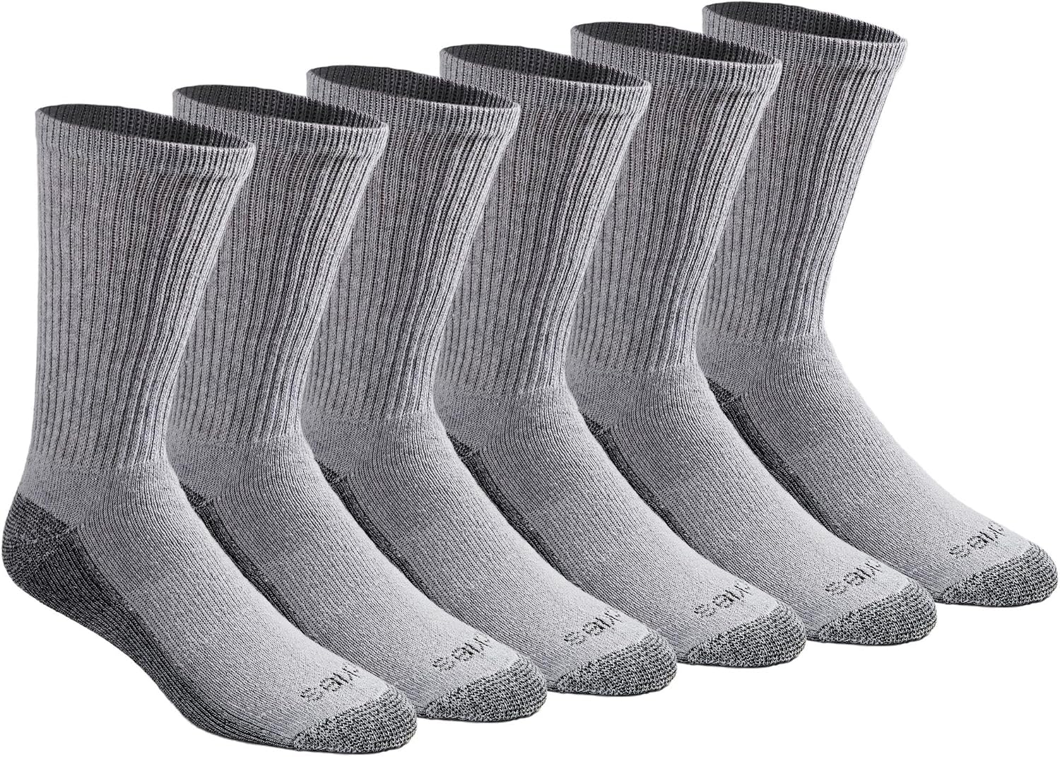 Dickies Men's Dri-tech Original Moisture Control Crew Socks, Available in M-xxl (6, 12, 18 Pairs)