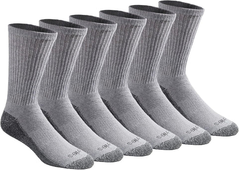 Dickies Men's Dri-tech Original Moisture Control Crew Socks, Available in M-xxl (6, 12, 18 Pairs)