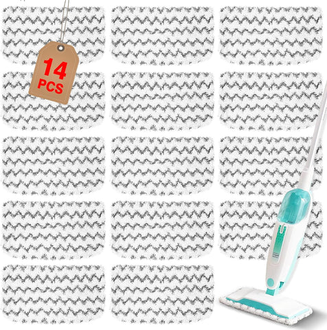 14 Pack Steam Mop Replacement Pads Compatible with Shark Steam Mops