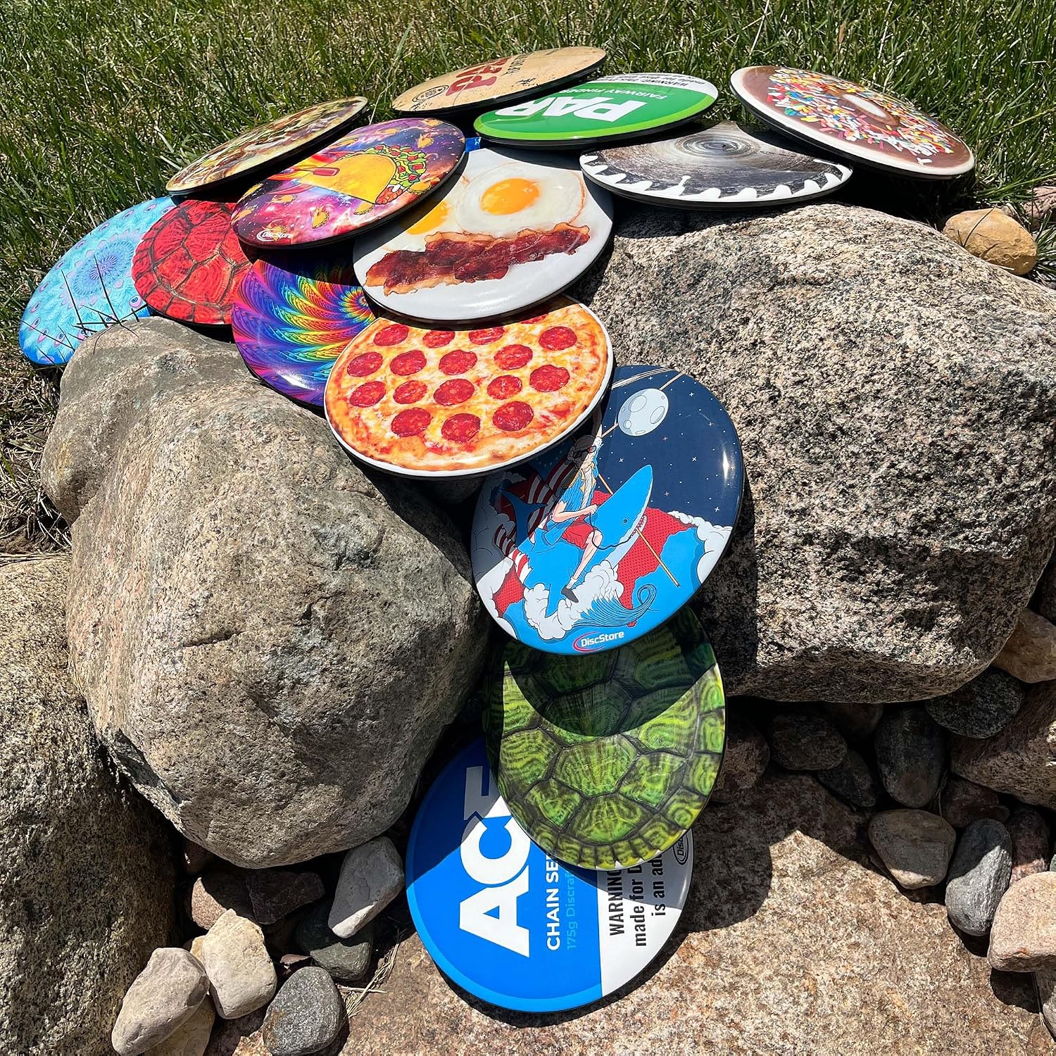 Discraft ESP Buzzz Supercolor Midrange Disc Golf Disc - Custom Design Discraft Discs - Straight Flying and Great for All Skill Levels - Free Mini Marker Included