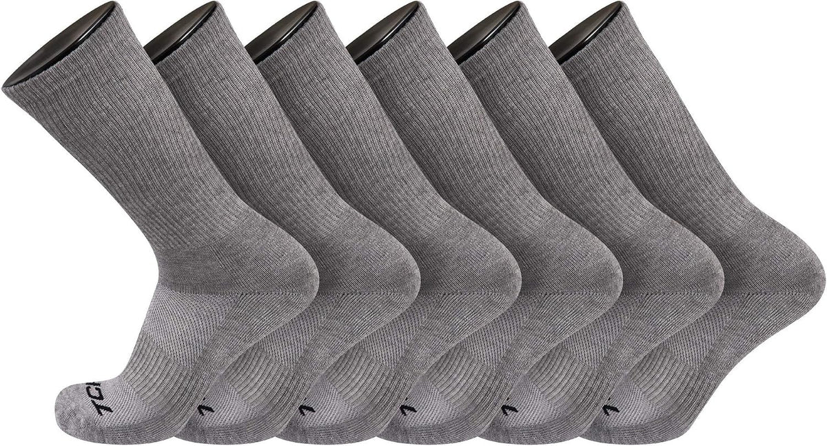 TCK Work & Athletic Crew Socks for Men & Women - Cushioned, Moisture Wicking Boot Socks, Supportive Arch