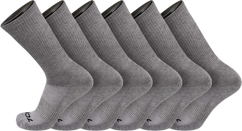 TCK Work & Athletic Crew Socks for Men & Women - Cushioned, Moisture Wicking Boot Socks, Supportive Arch