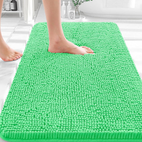 OLANLY Small Bathroom Rugs 30x18, Extra Soft Absorbent Chenille Bath Rugs
