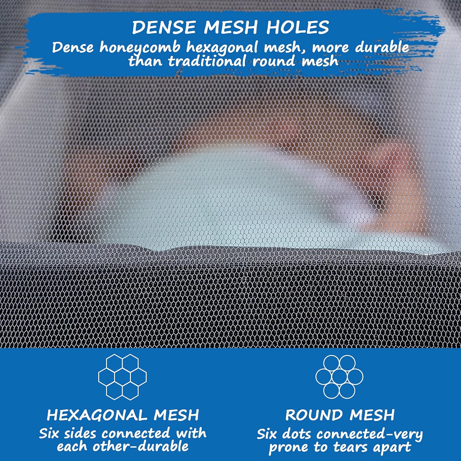 2 Pack Baby Mosquito Net for Stroller, Bug Net and Mesh Protection,White