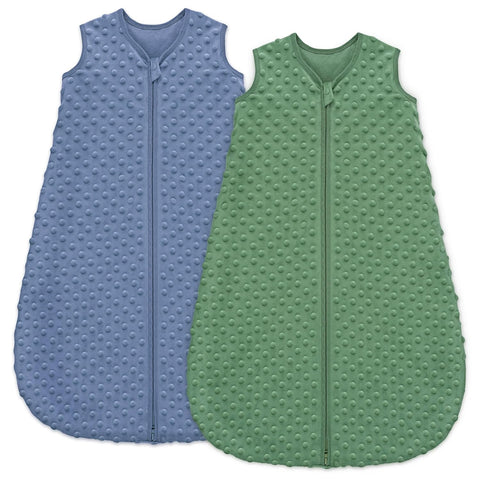 Unnivoll Baby Sleep Sack 0-6 Months 1.5 TOG Fleece with Plush Dots