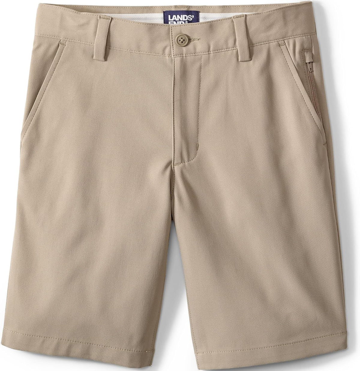 Lands' End School Uniform Boys Active Chino Shorts