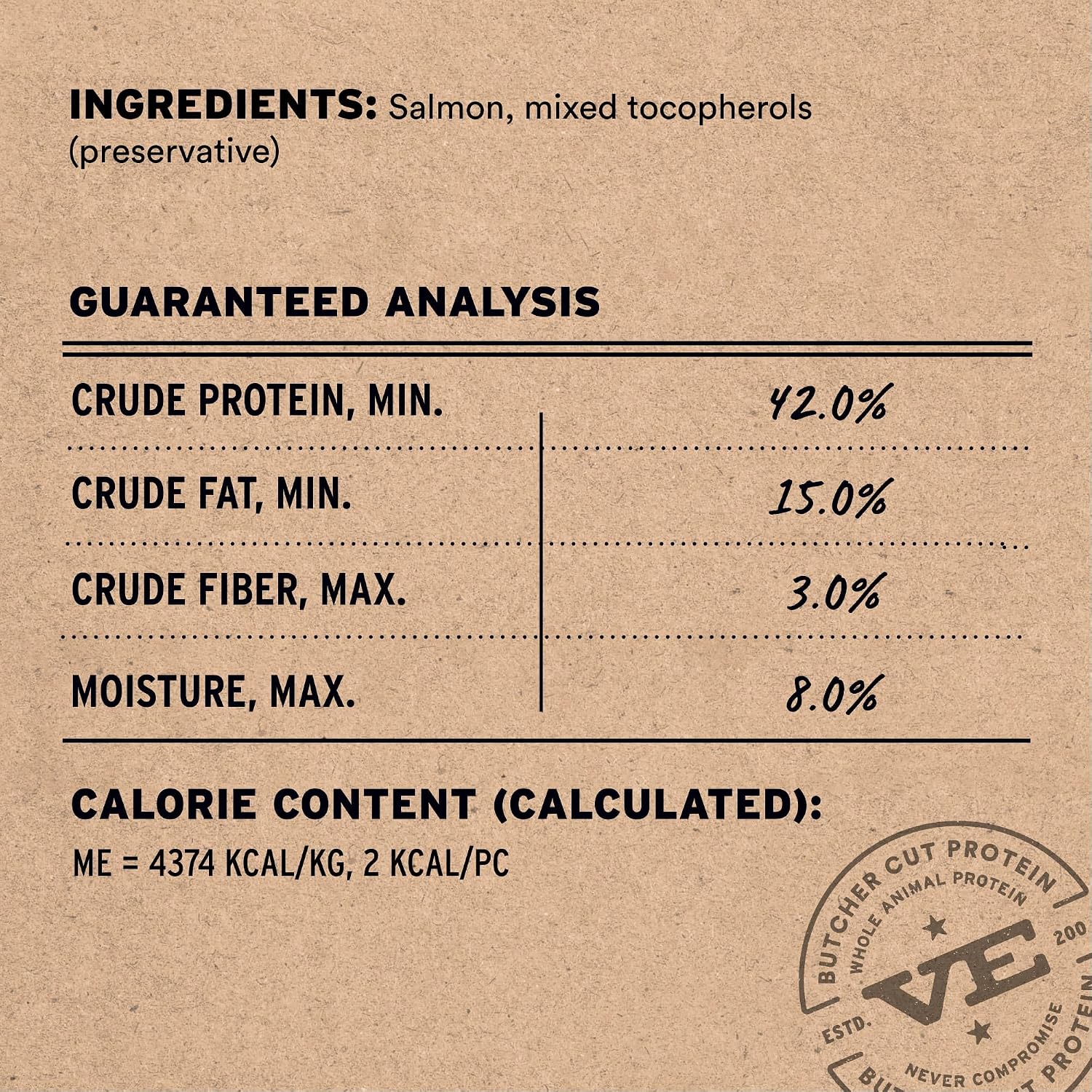 Vital Essentials Freeze Dried Cat Treats, Salmon Bites, 1.1 oz Bag