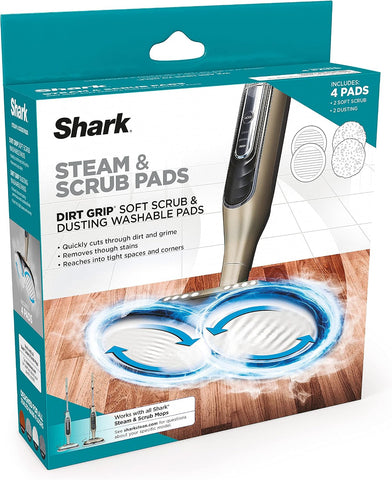 Shark Steam & Scrub Dirt Grip Soft Scrub & Dusting Pads, XKITP7000D