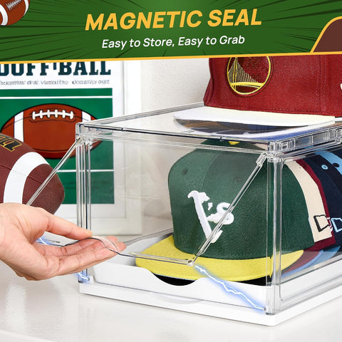 Vtopmart 1 Pack Stackable Baseball Caps Organizer, Each Holds 12 hats