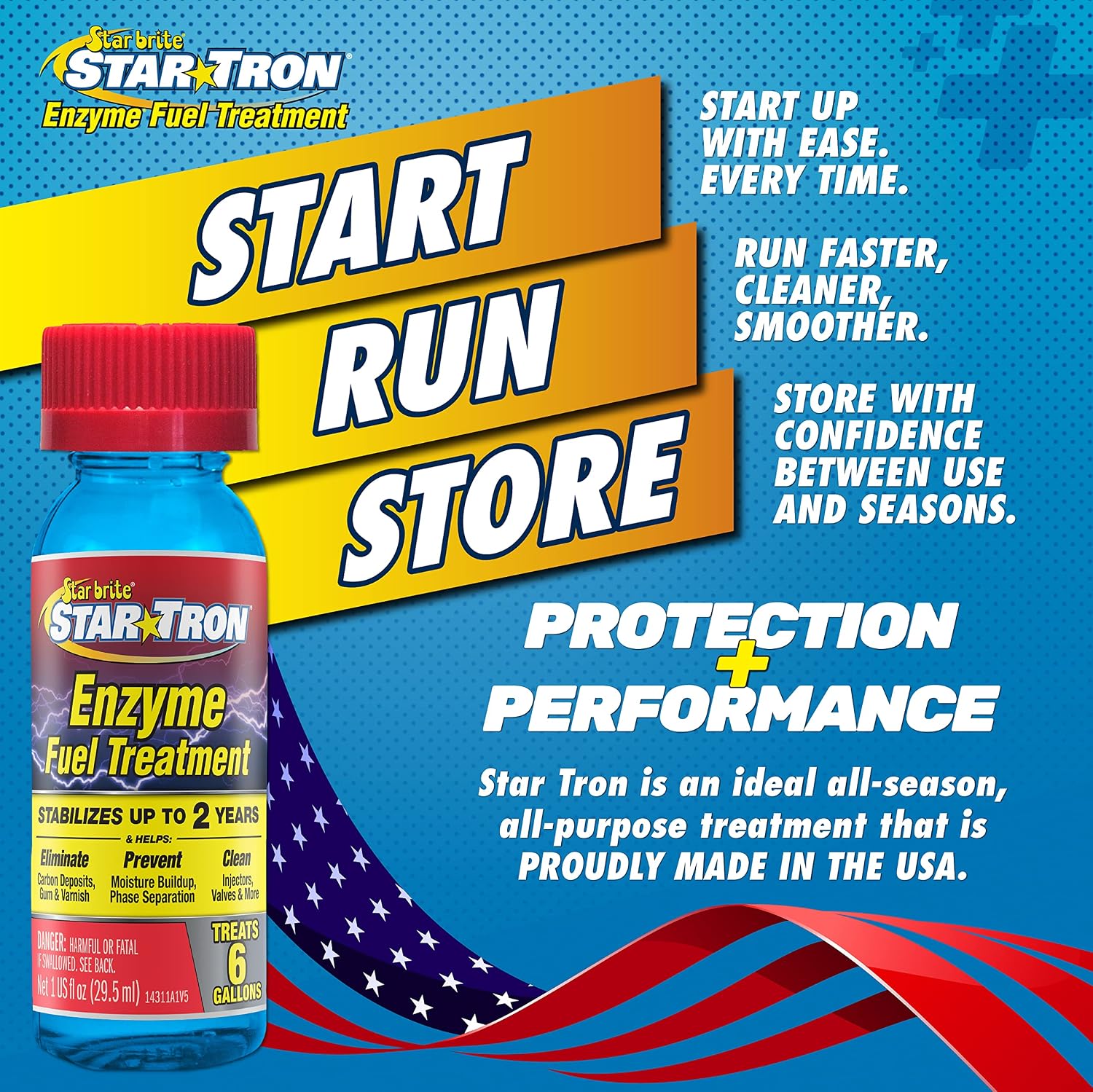 Star Tron Enzyme Fuel Treatment - Gas, Stabilizes Old Gasoline