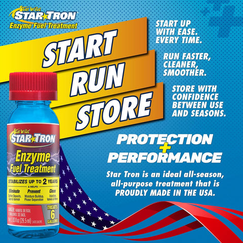 Star Tron Enzyme Fuel Treatment - Gas, Stabilizes Old Gasoline