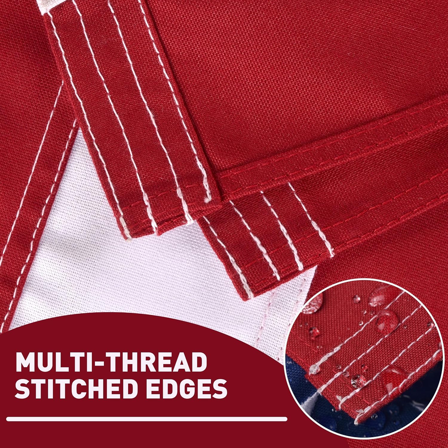 American Flag for Outside 10x15 FT, Deluxe Heavy Duty Spun Polyster, TearProof and Waterproof Super Tough Series, All Weather High Wind USA US Flag with Embroidered Stars, Sewn Stripes, Brass Grommets