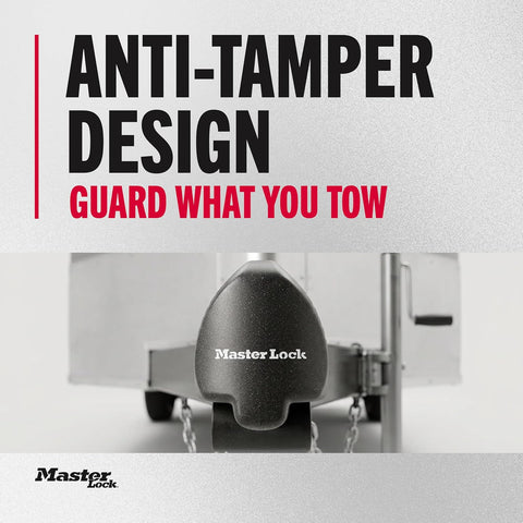 Master Lock Trailer Lock, Black Trailer Tongue Lock 379ATPY