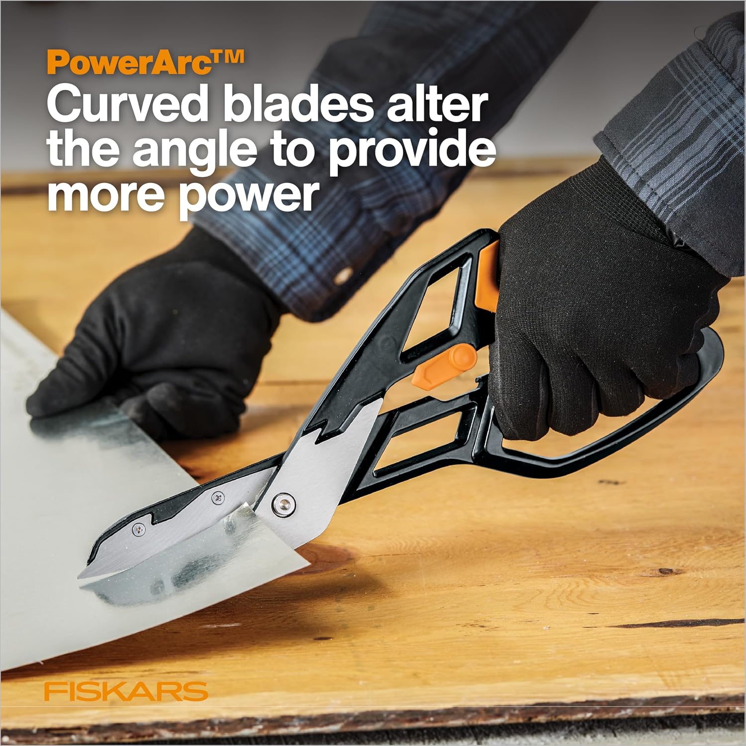Fiskars Pro 13" PowerArc Easy Action Aluminum Tin Snips
