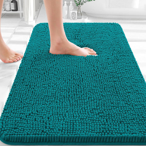 OLANLY Bathroom Rugs 30x20, Extra Soft Absorbent Chenille Bath Rugs