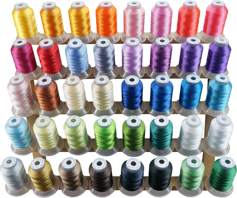 New brothread 40 Colors Polyester Embroidery Machine Thread Kit