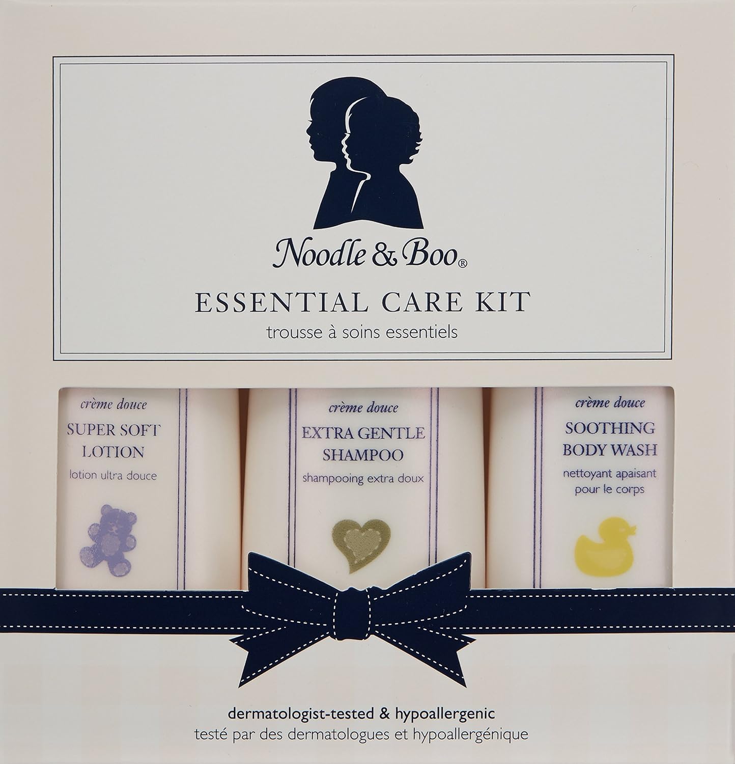 Noodle & Boo Essential Care 3 Piece Kit Super Soft Baby Lotion, Extra Gentle Shampoo and Soothing Body Wash, 2 Oz of each