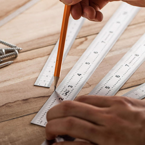 Mr. Pen- Machinist Ruler, 4 Pack, (6, 8, 12, 14 Inch)