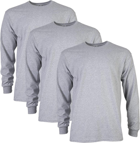Gildan Adult Ultra Cotton Long Sleeve T-Shirt, Style G2400, Multipack