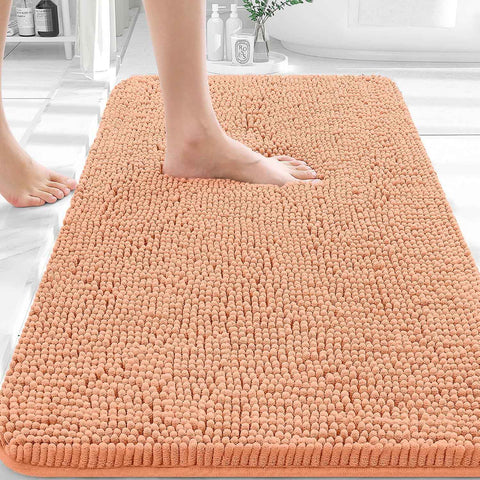OLANLY Bathroom Rugs 36x24, Extra Soft Absorbent Chenille Bath Rugs