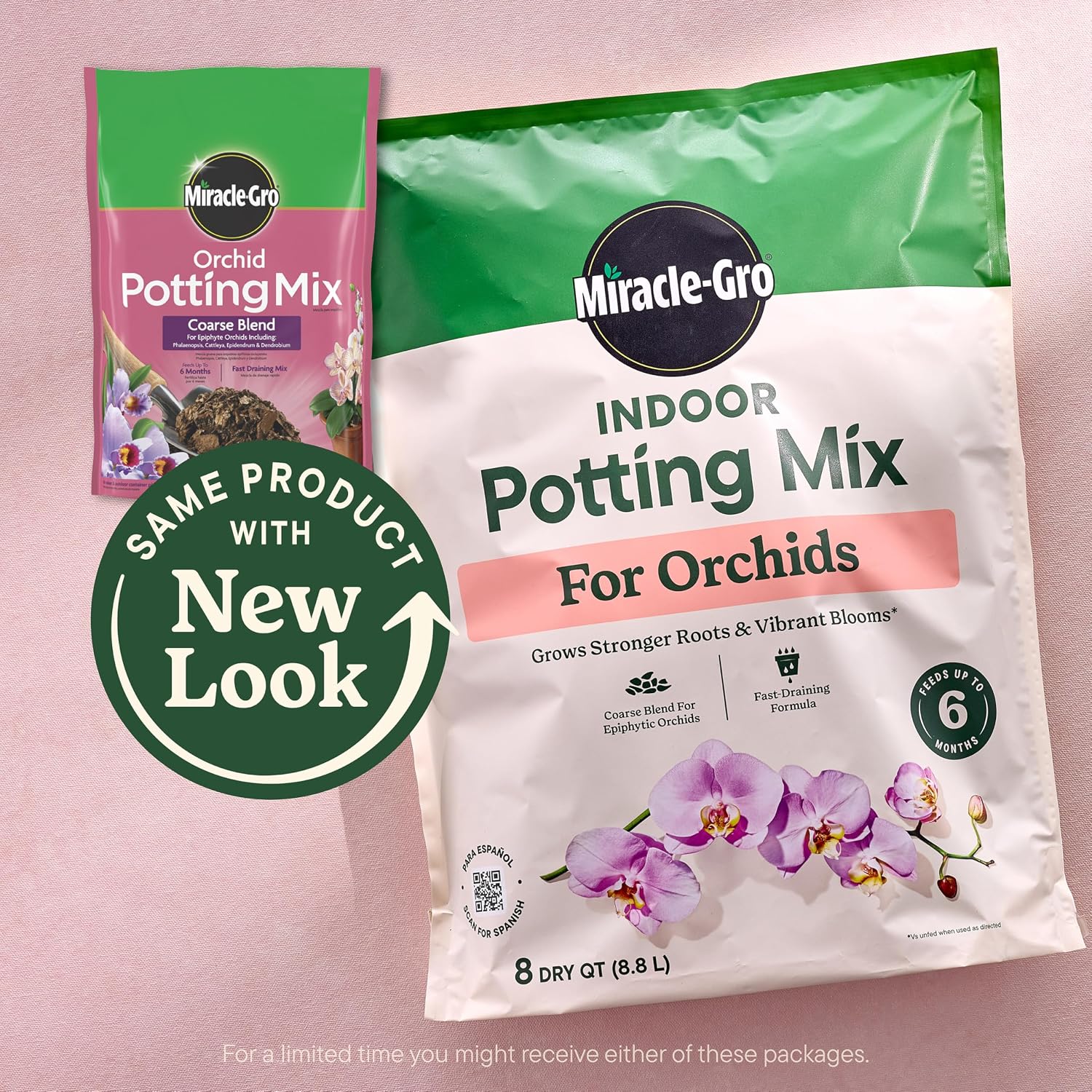 Miracle-Gro Orchid Potting Mix Coarse Blend, 8qt. (2-Pack)