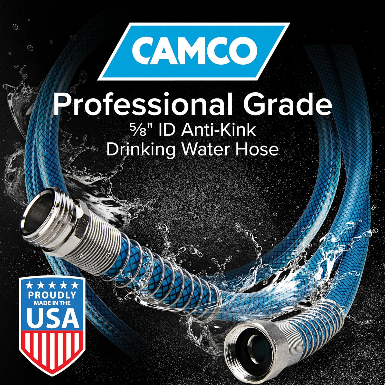 Camco TastePURE 4-Foot Premium Camper/RV Drinking Water Hose - Made in USA