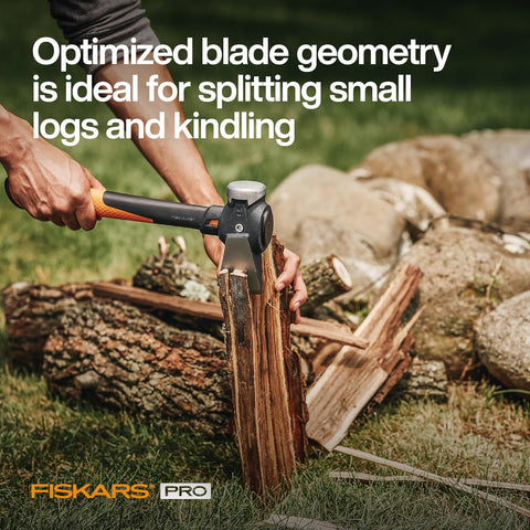 Fiskars Pro IsoCore 2.5 lb Splitting Maul, 14" Wood Splitter Axe