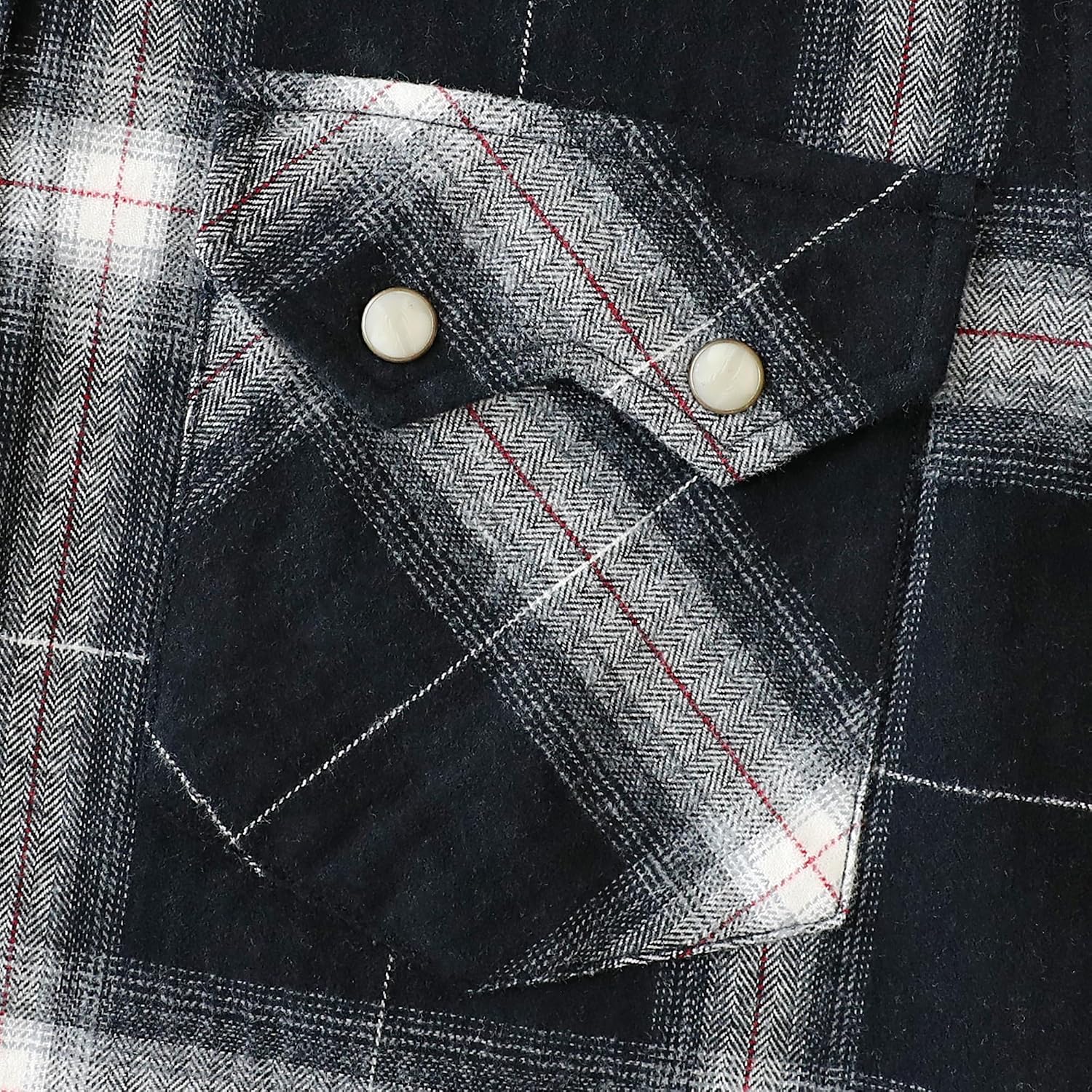 Dubinik® 6 oz Flannel Shirt for Men Western Long Sleeve Cotton Snap Cowboy