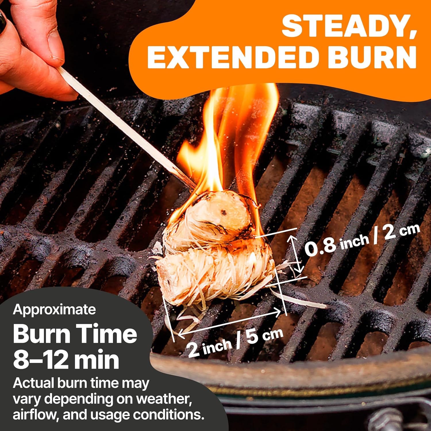 70 pcs Fire Starter - Natural Fire Starters for Campfires, Fire Pit, Pizza Oven, Fireplace, Smoker, BBQ, Pellet Stove & Wood - Fire Starters for Grill, Charcoal Starter