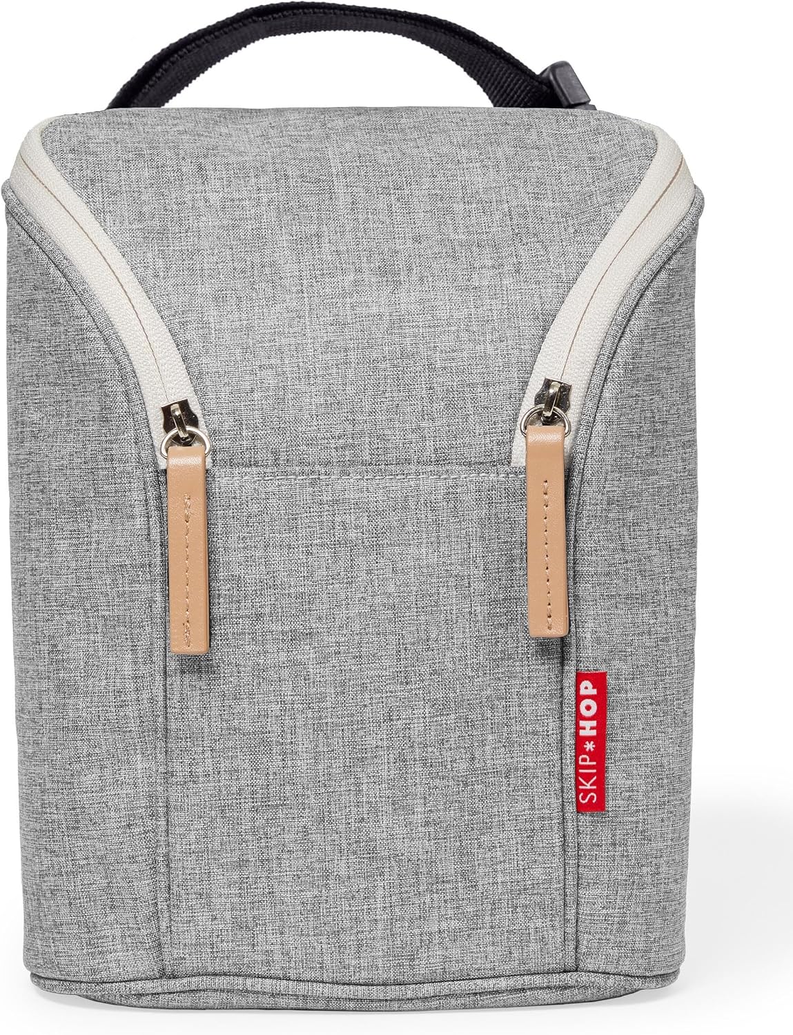 Skip Hop Insulated Bottle Bag Holds 2 Bottles Includes Freezer Pack, Sage
