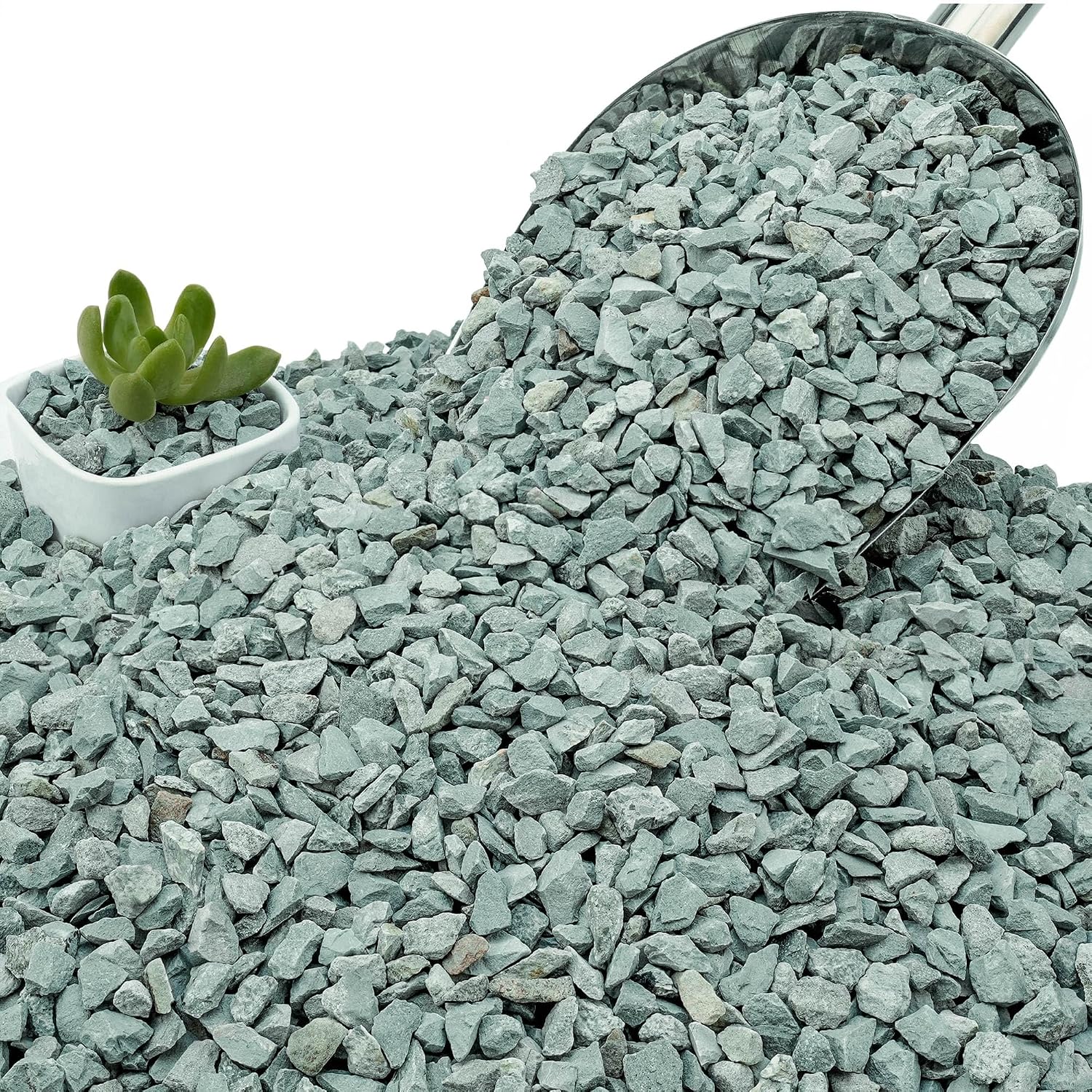 NUPICK 6lb Green Zeolite for Plants, 3/8" Gravel for Cactus