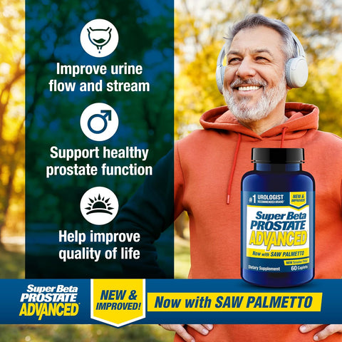 SUPER BETA PROSTATE Advanced with Saw Palmetto, Prostate Support, 180 Count