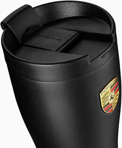 Porsche Thermal Travel Mug - Matte Black 460 mL