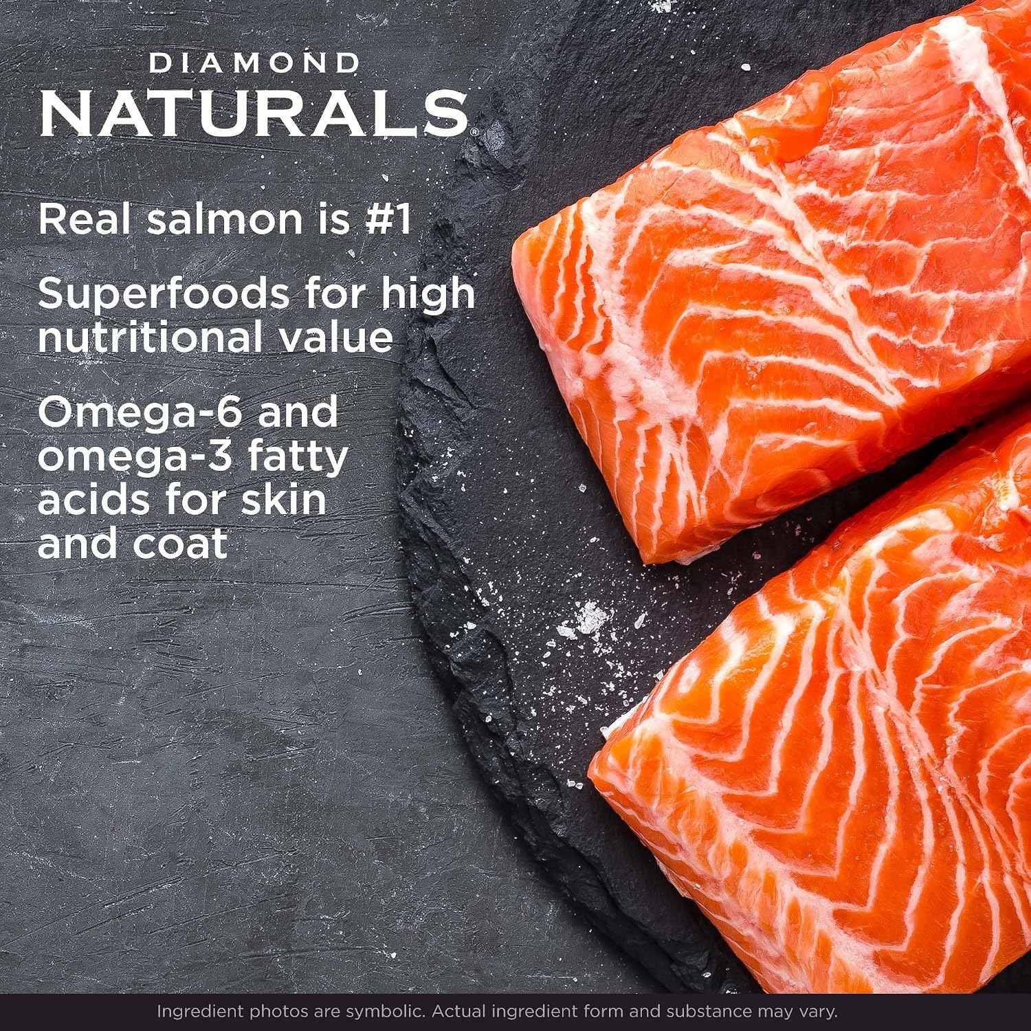 Diamond Naturals Skin & Coat Puppy, Adult & Senior Dry Dog Food Salmon 30lb