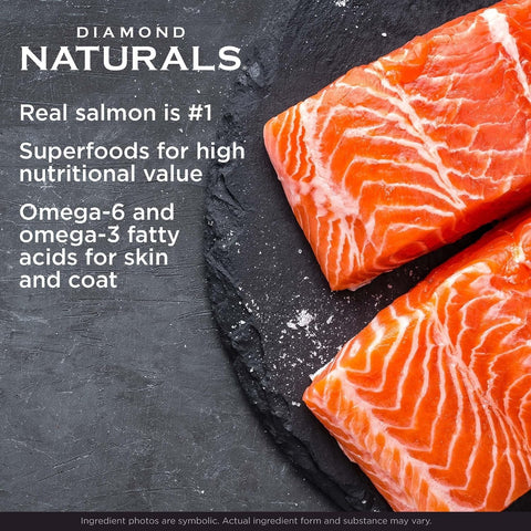 Diamond Naturals Skin & Coat Puppy, Adult & Senior Dry Dog Food Salmon 30lb